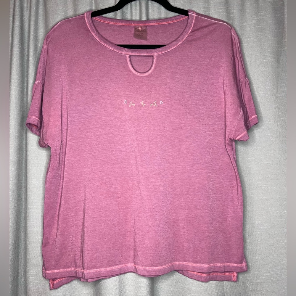 Calia by Carrie Underwood “Stay the Path” Pink Top Size S